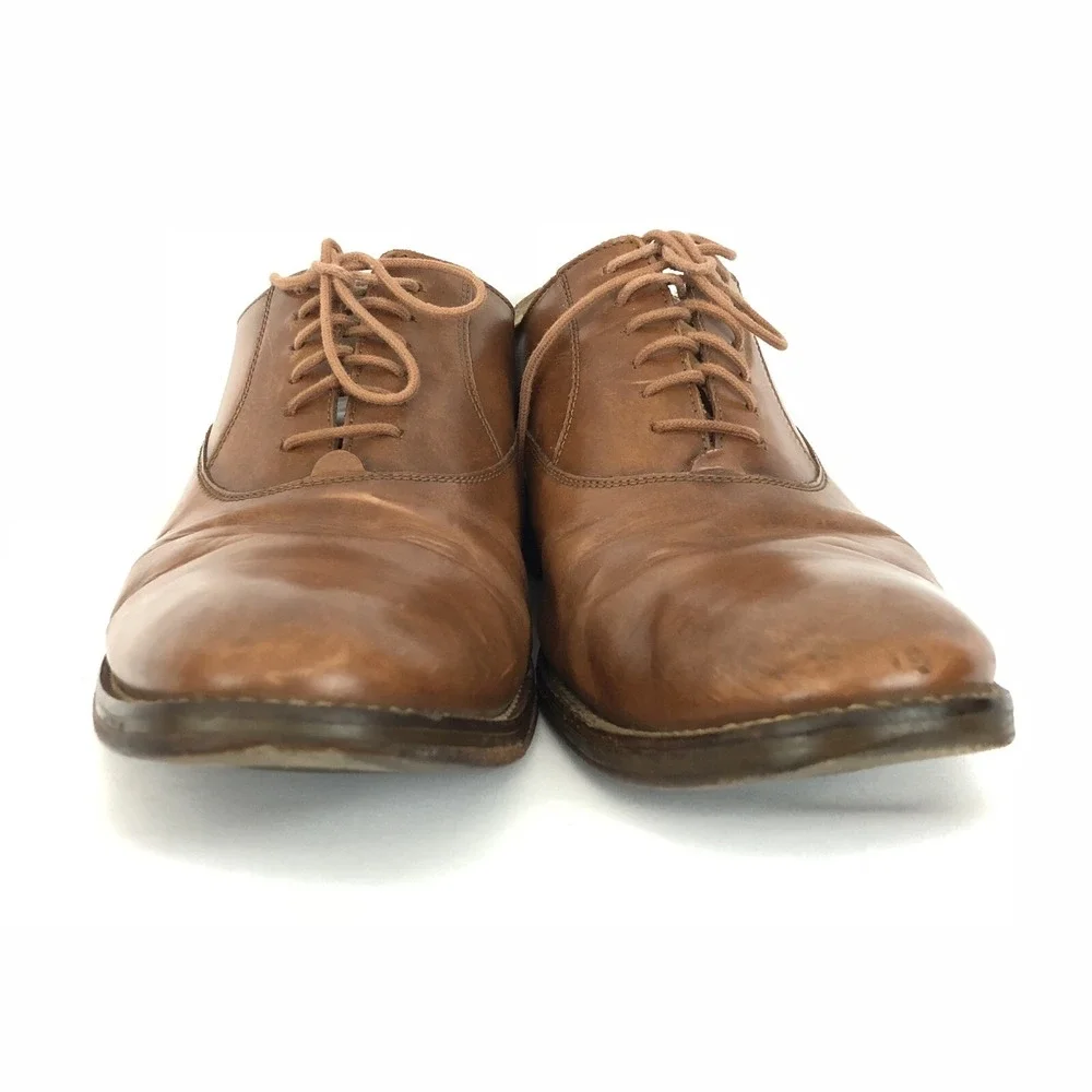 Cole Haan Grand OS  Mens Brown Leather Oxford Dress Shoes Size‎ 11.5 C12849